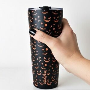 Hydrapeak 24oz Stainless Steel Halloween Tumbler Jack-O’-Lantern Faces Hot Cold